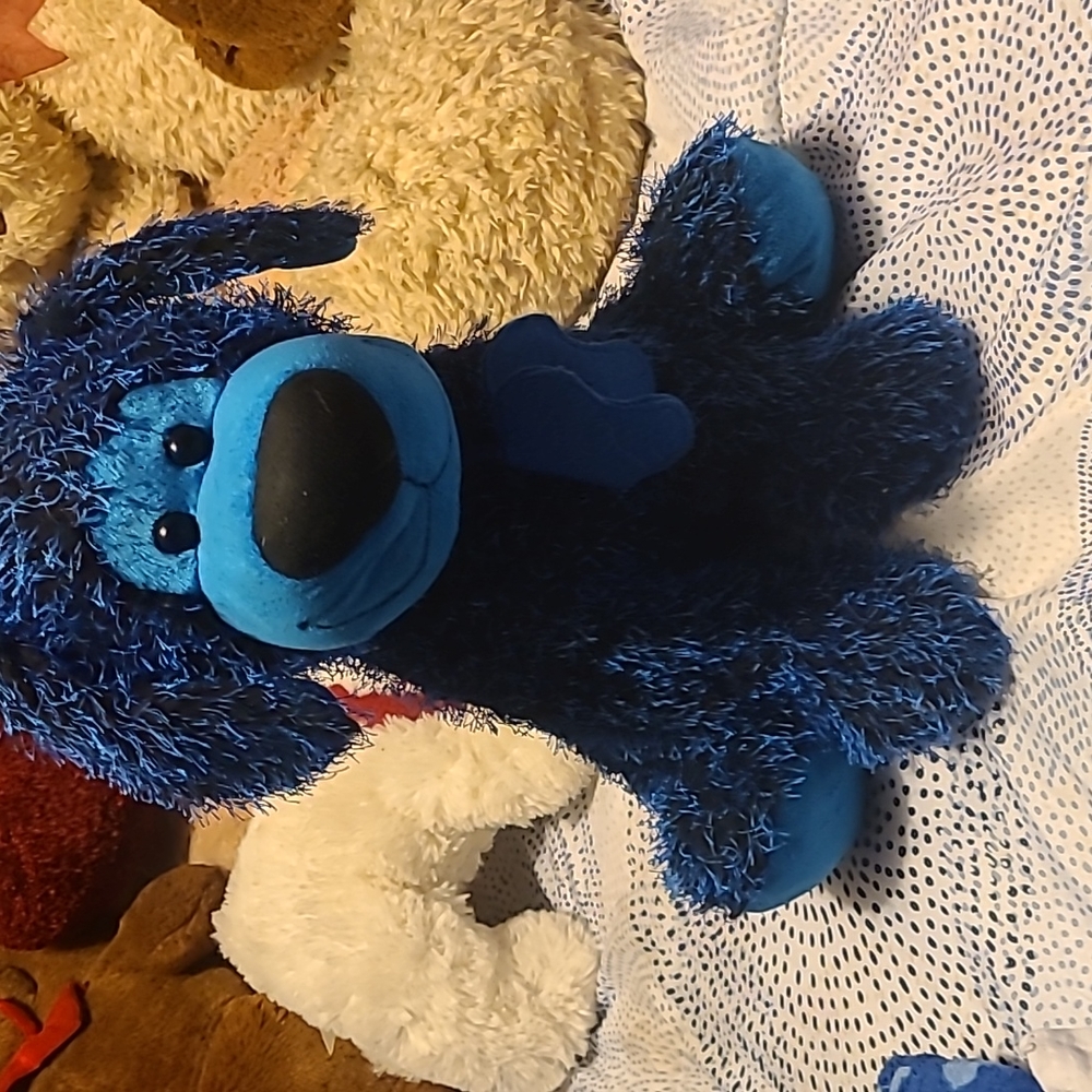 Blue dog stuffed animal